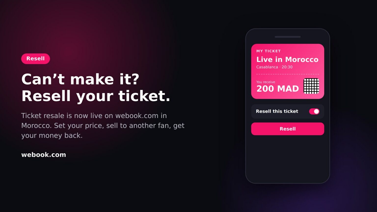 How to resell your ticket in Morocco on webook.com How to resell your ticket in Morocco on webook.com webook.com Blog