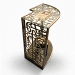 Luxury Calligraphy Side Table by Iyad Naja