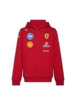 هودي للأطفال من تشكيلة فريق PUMA x Scuderia Ferrari لعام 2025 - الإصدار الرسمي لسباقات F1