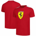 تيشيرت Scuderia Ferrari رجالي مزين بشعار الدرع الكبير