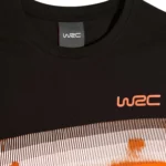⁦تيشيرت WRC Rally أسود بياقة وحواف برتقالية⁩ - الصورة ⁦3⁩