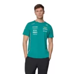 ⁦تيشيرت فريق Aston Martin Aramco F1 الرجالي الرسمي لموسم 2025⁩ - الصورة ⁦5⁩