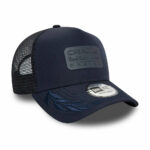 Oracle Red Bull Racing Tonal E-Frame Trucker Cap Navy by New Era Unisex Snapback - Image 2