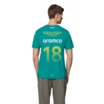 ⁦تيشيرت Aston Martin Aramco Formula 1 الرجالي - إصدار السائق لانس سترول 2025⁩ - الصورة ⁦3⁩