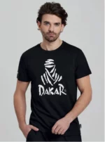 ⁦تيشيرت Dakar Logo 123 قطن 100% لإطلالة مريحة لعشاق رياضة السيارات⁩ - الصورة ⁦6⁩