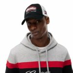 قبعة Tommy Hilfiger x Cadillac F1 Team RWB للكبار - باللونين الأسود والأبيض