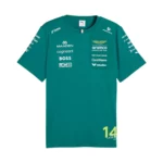 ⁦تيشيرت Aston Martin F1 الخاص باللاعب ألونسو⁩ - الصورة ⁦3⁩