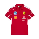 PUMA x Scuderia Ferrari 2025 Team Pro Men’s Polo Shirt F1 Teamwear - Image 3