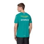 ⁦تيشيرت فريق Aston Martin Aramco F1 الرجالي الرسمي لموسم 2025⁩ - الصورة ⁦3⁩